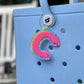 Rainbow Cheetah Layered Acrylic Backpack Tag