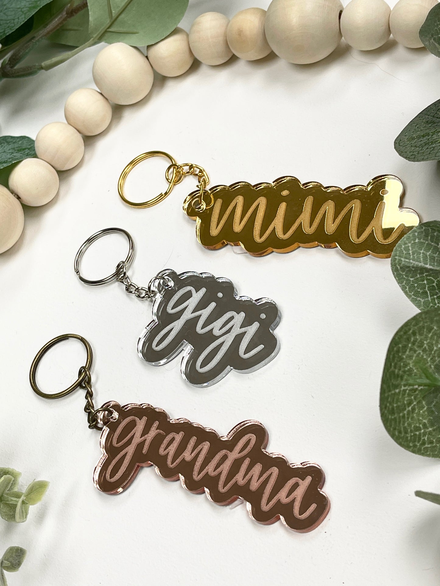 Grandma/Mimi/Gigi Acrylic Keychain