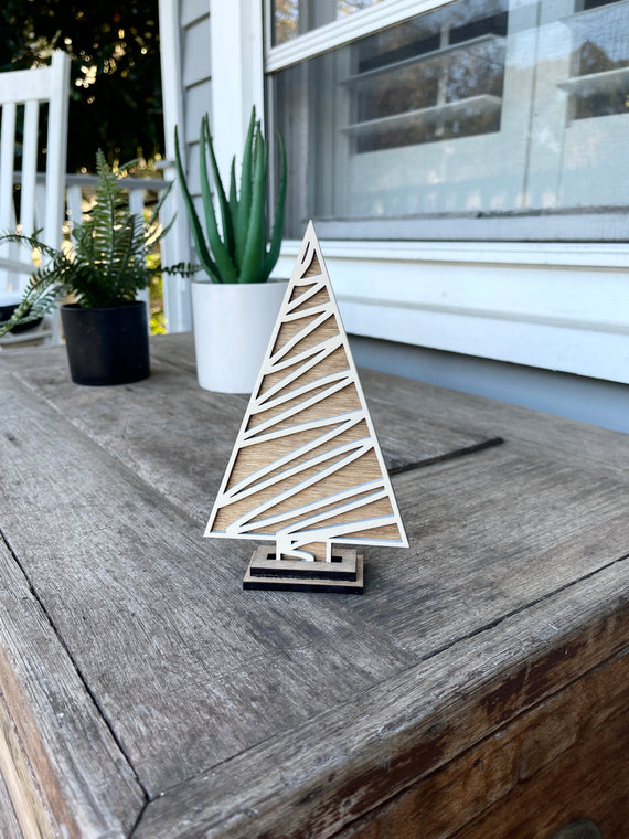 DIY Wooden Christmas Tree Decor 